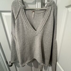 Free People Lovely Lines Bell Sleeve Sweater L